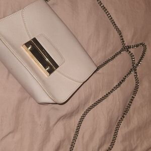 Furla Julia Mini Elegant Baby Pink Cream Chain Shoulder Bag